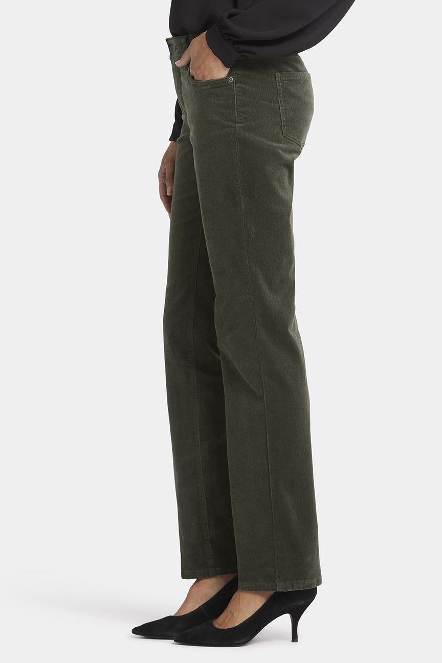 Marilyn Straight Corduroy Pants | Vine Leaf | Pants | NYDJ