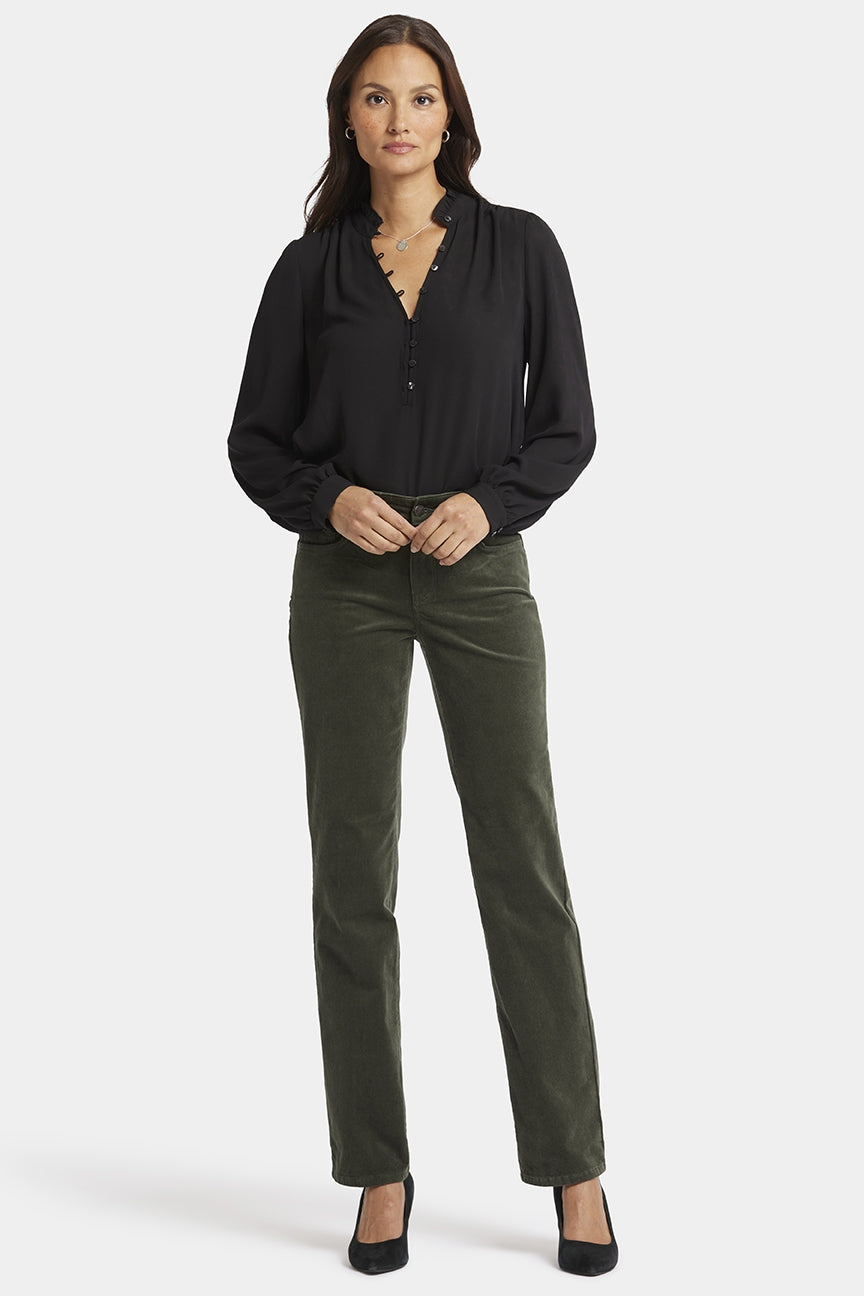 Marilyn Straight Corduroy Pants | Vine Leaf | Pants | NYDJ