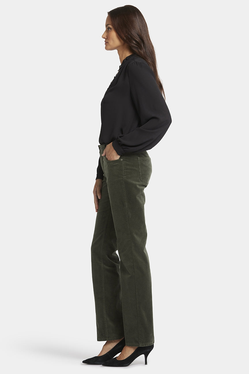 Marilyn Straight Corduroy Pants | Vine Leaf | Pants | NYDJ