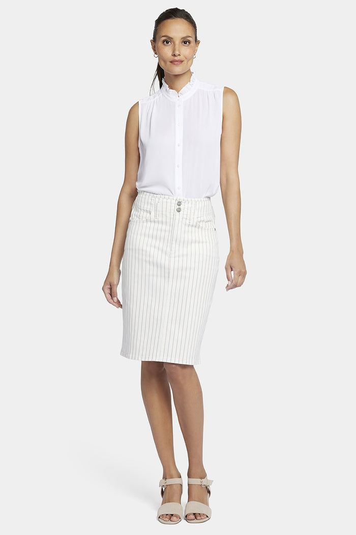 High Waist Skirt | Beach Cruise Stripe | Skirt | NYDJ