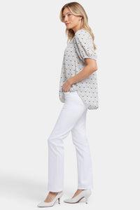 Short Puff Sleeved Top | Cabo Punta | Blouse | NYDJ