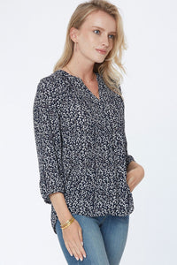 Pintuck Blouse Animal Print | Toro Cat | Blouse | NYDJ