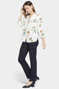 Pintuck Blouse Floral Print | Dream Lily | Blouse | NYDJ