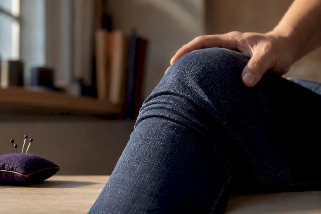Warum bilden sich bei Jeans am Knie Falten? - NYDJ