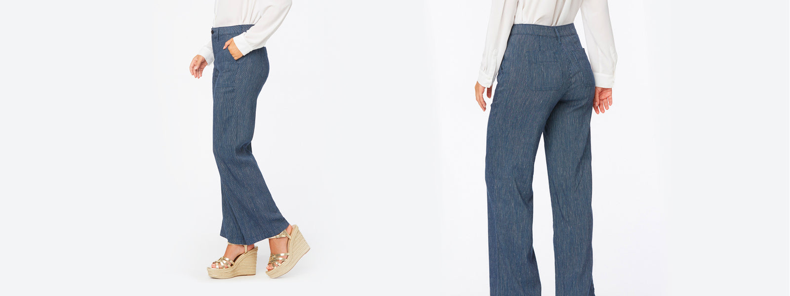 Calça Jeans Copen Plus Size Wide Leg Nayza Azul - Ane Jeans - 11 Anos