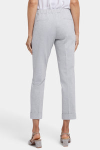 Cassidy Cuffed Trouser | Heather Grey | Pants | NYDJ