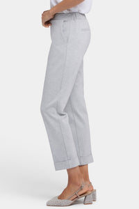 Cassidy Cuffed Trouser | Heather Grey | Pants | NYDJ