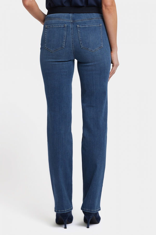 No Gapper™ Marilyn Straight Jeans In Sure Stretch® Denim | Valencia Surf | Pants | NYDJ