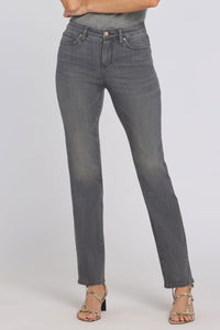 No Gapper™ Marilyn Straight Jeans in Sure Stretch® Denim | Dusty Ash