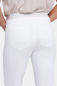 No Gapper™ Marilyn Straight Jeans In Petite In Sure Stretch® Denim | Optic White | Pants | NYDJ