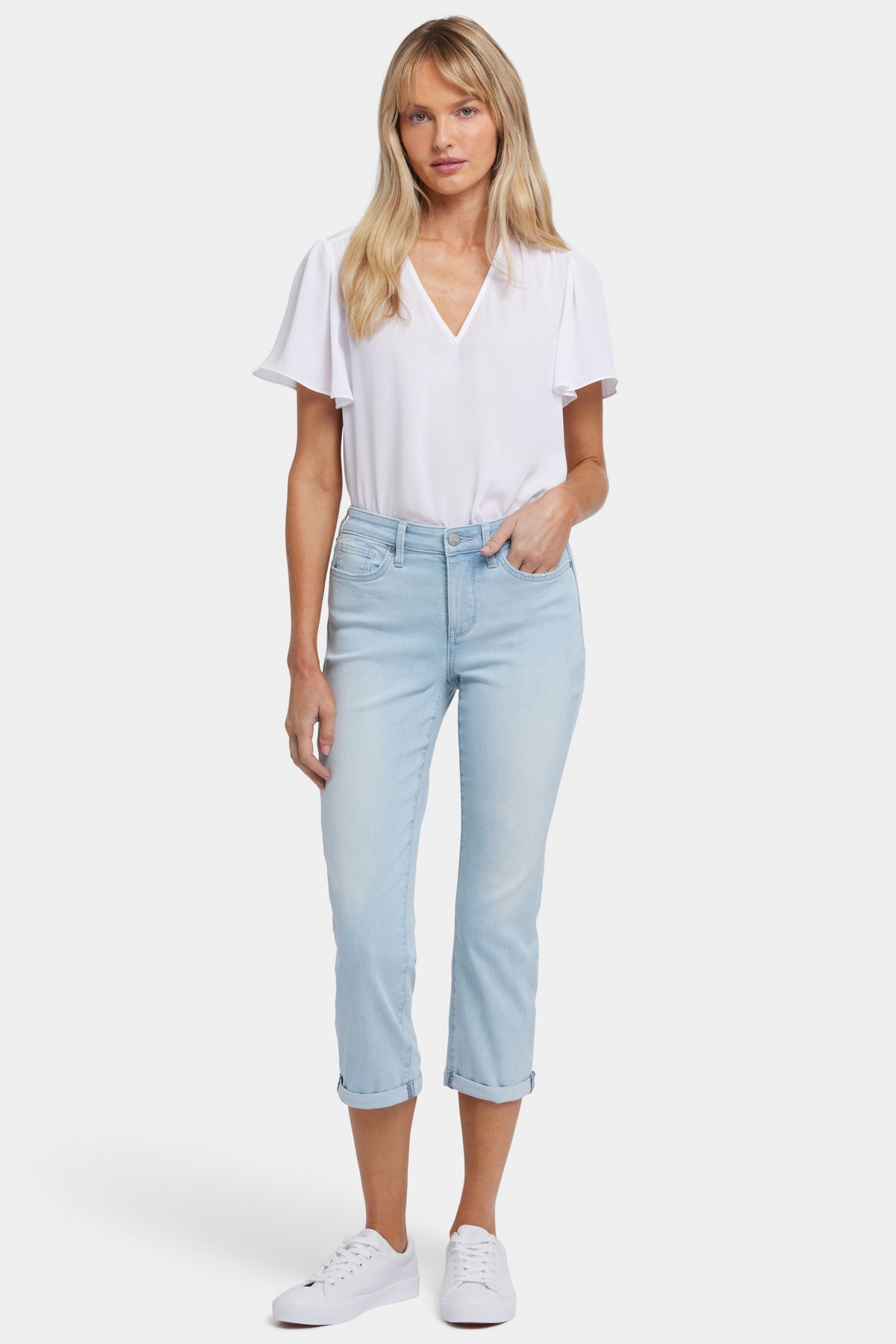 Chloe Capri | Clear Water | Pants | NYDJ