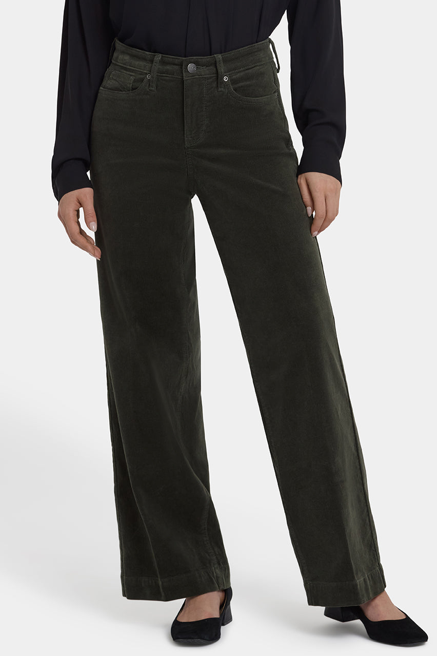 Teresa Wide Leg | Vine Leaf | Non Denim | NYDJ