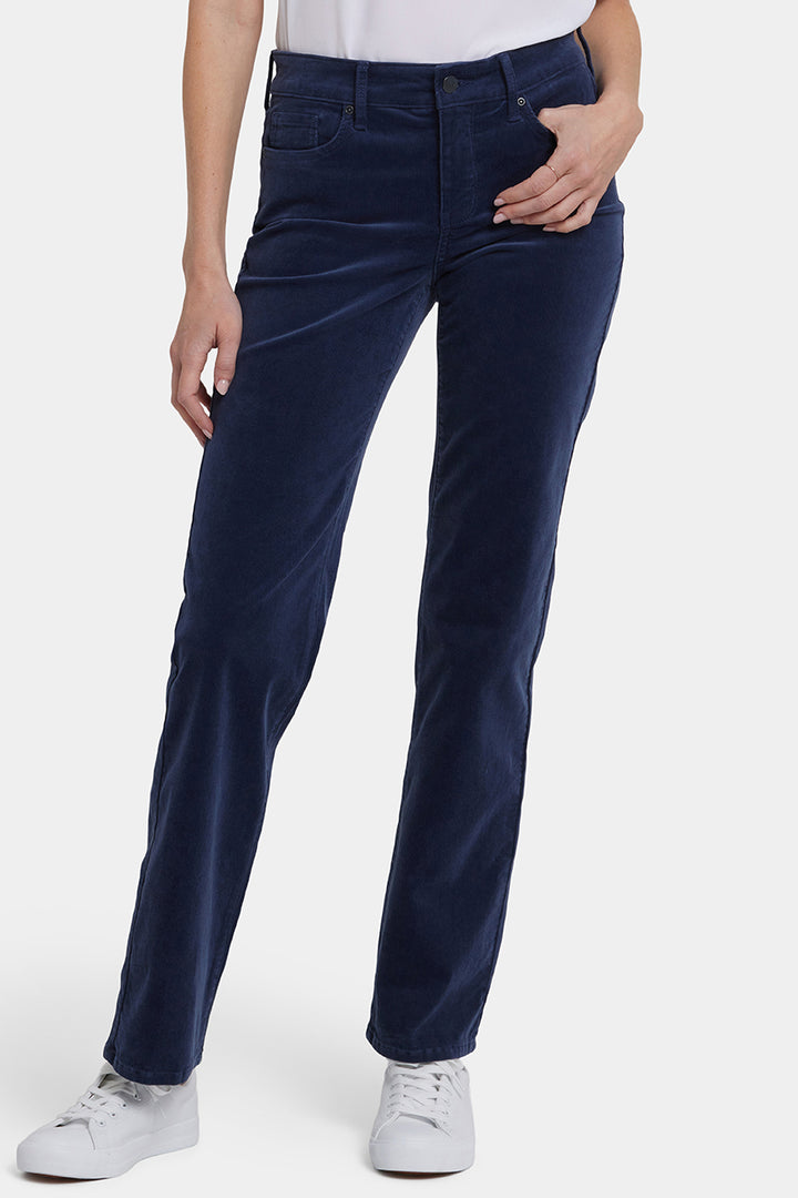 Marilyn Straight Corduroy Pants | Dark Night