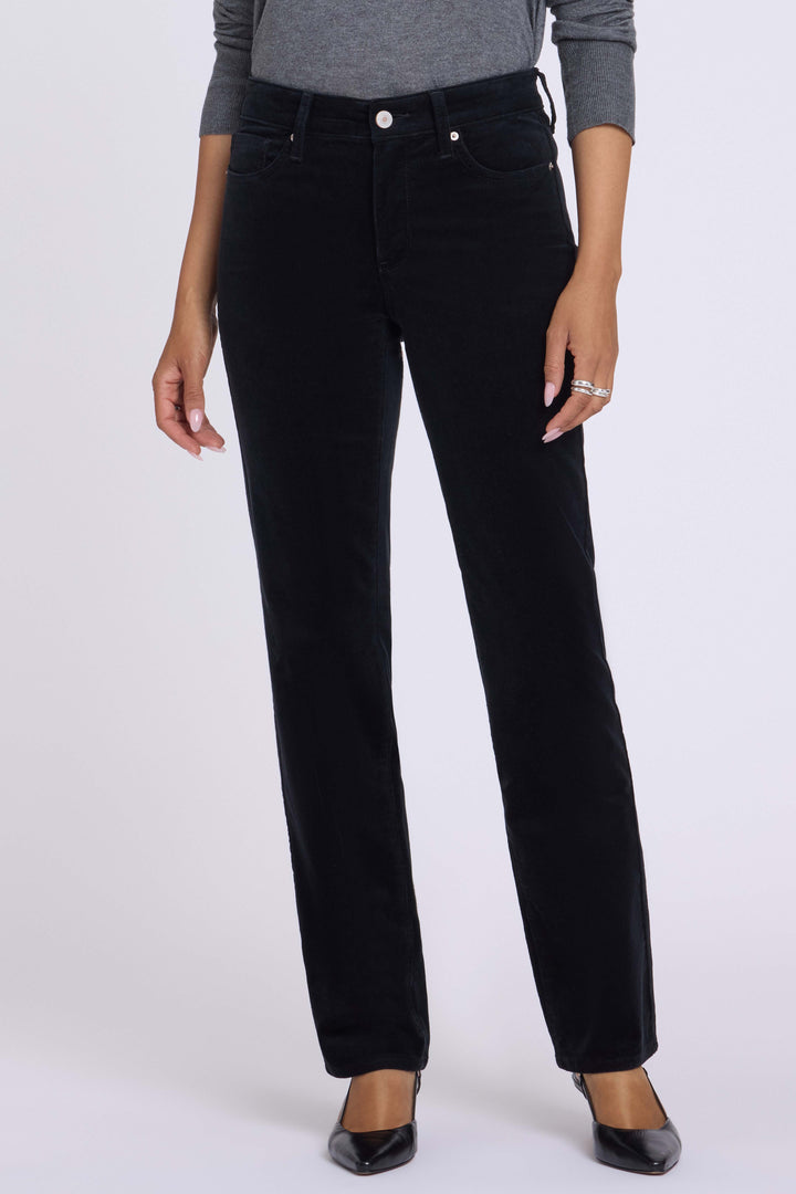 Marilyn Straight Corduroy Pants | Black