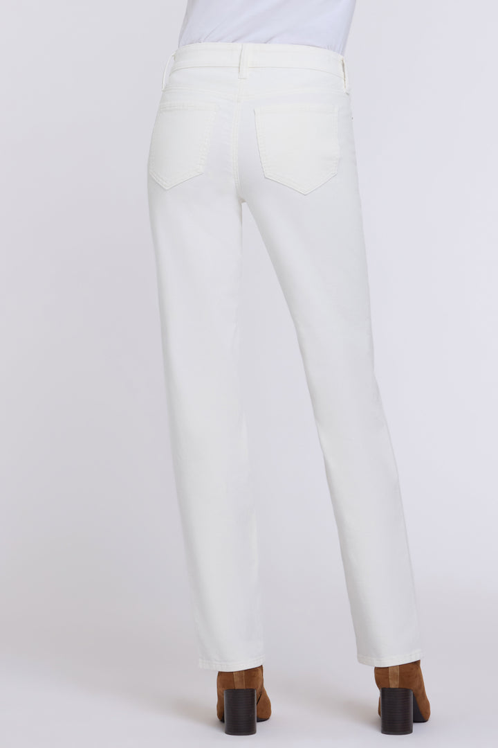 Marilyn Straight Hose aus feinem Stretch-Cord | Vintage White