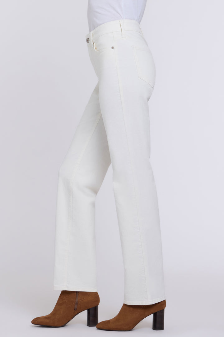 Marilyn Straight Hose aus feinem Stretch-Cord | Vintage White
