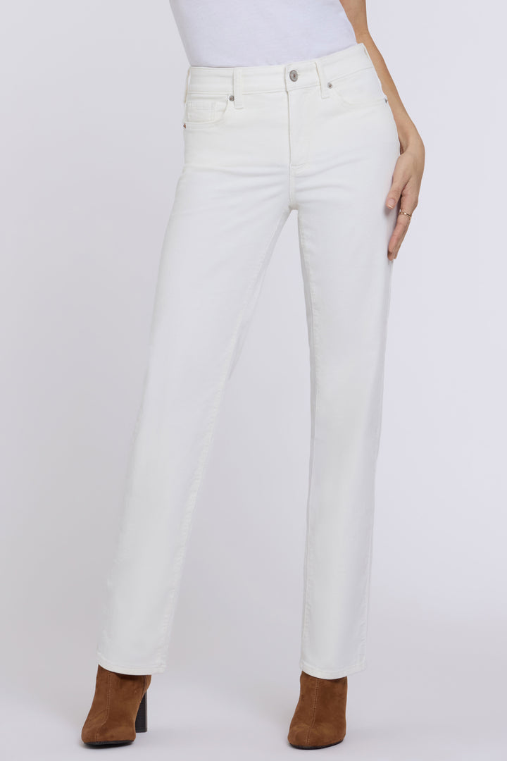 Marilyn Straight Hose aus feinem Stretch-Cord | Vintage White
