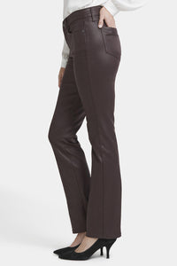 Marilyn Straight Jeans Black Coating Premium Denim | Cordovan Coated | Pants | NYDJ