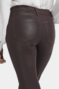 Marilyn Straight Jeans Black Coating Premium Denim | Cordovan Coated | Pants | NYDJ