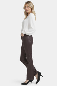 Marilyn Straight Jeans Black Coating Premium Denim | Cordovan Coated | Pants | NYDJ