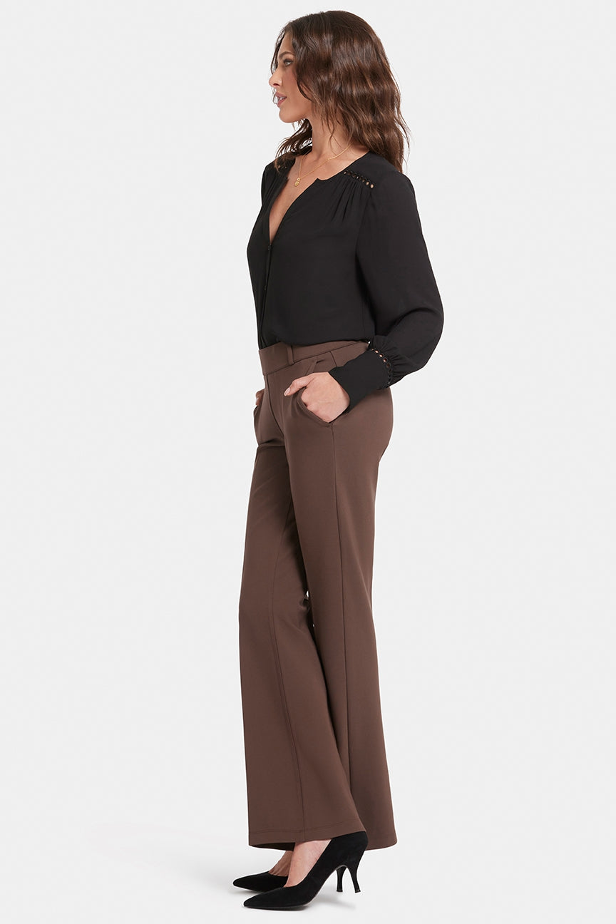 Flare Pull-On Sculpt-Her™ Trouser Brown | Coffee Bean | Pants | NYDJ