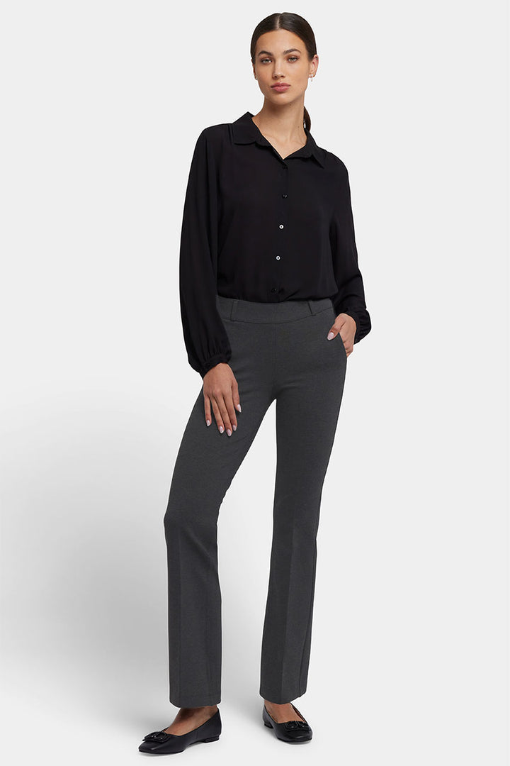 Flare Pull-On Sculpt-Her™ Hose | Charcoal Heather
