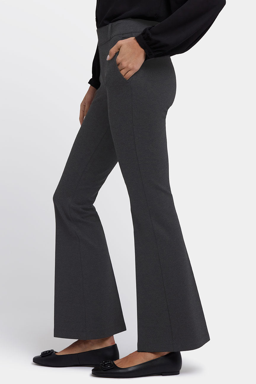 Flare Pull-On Sculpt-Her™ Hose | Charcoal Heather