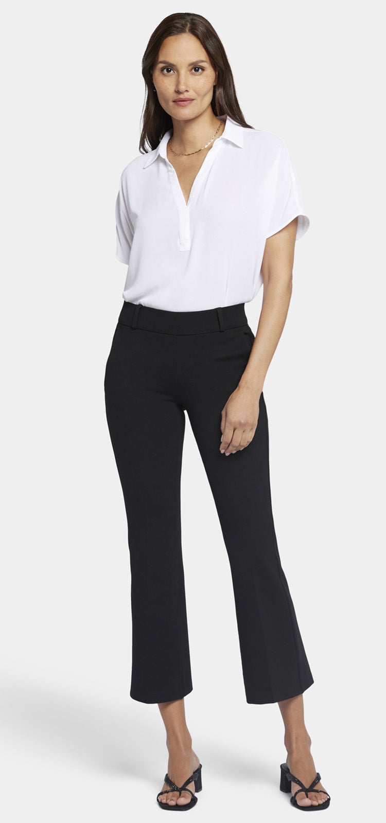 Pull-On Flared Ankle Trouser Pants Sculpt-Her™ Collection | Black | Trouser | NYDJ