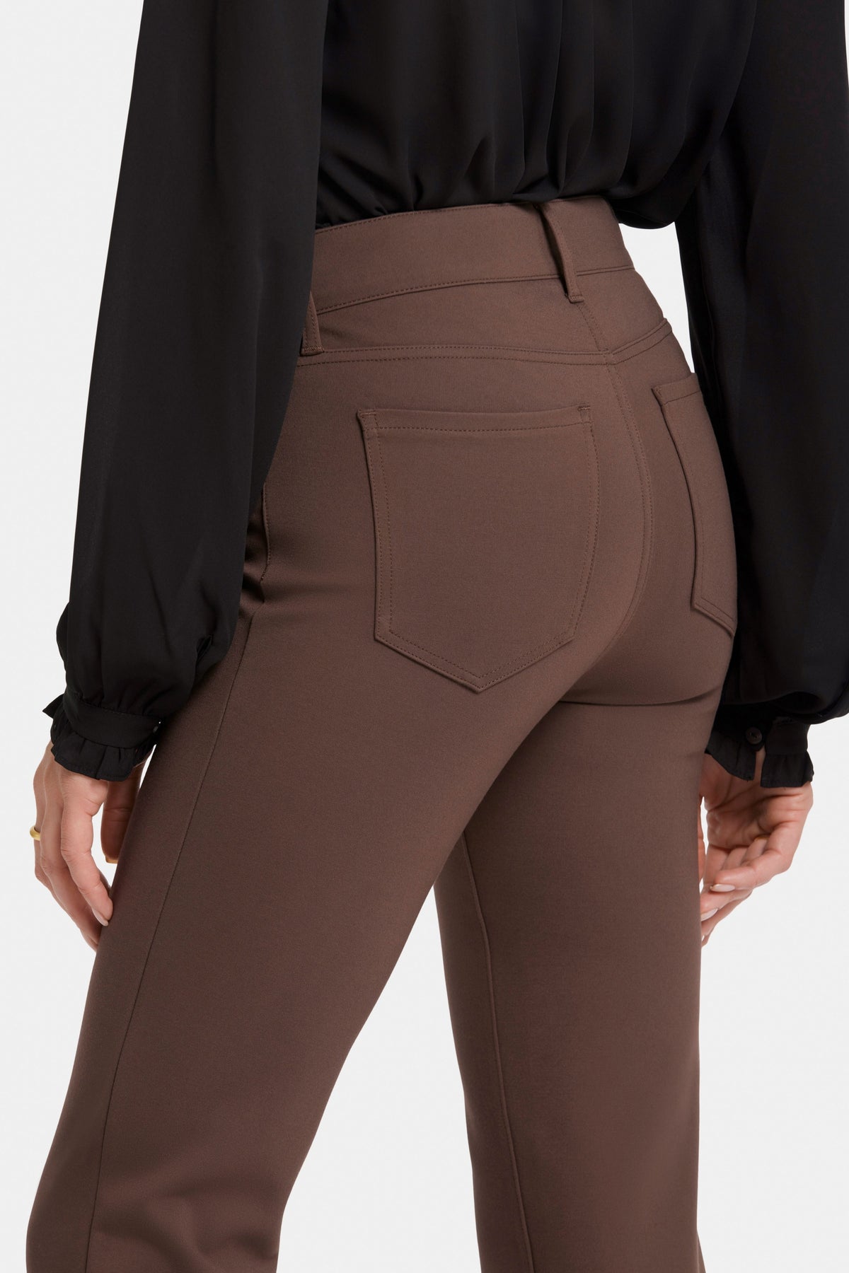 Marilyn Straight Sculpt-Her™ Trouser Brown | Coffee Bean | Pants | NYDJ