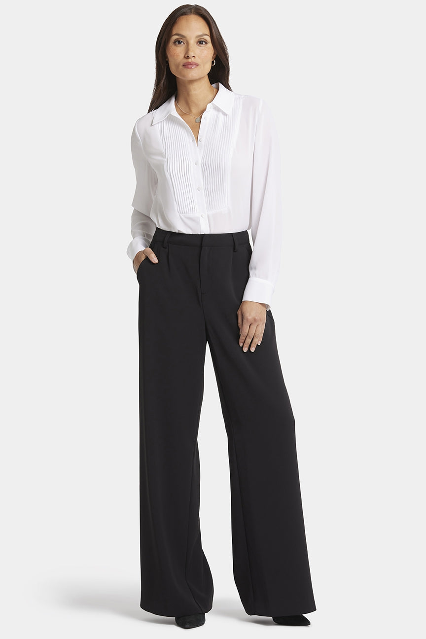 Wide Leg Trouser Black | Black | Trouser | NYDJ