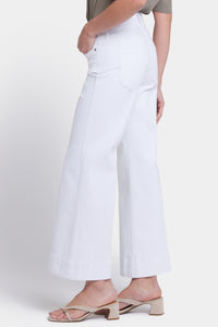 Mia Palazzo Ankle Jeans In Cool Embrace® Denim With High Rise | Optic White | Pants | NYDJ