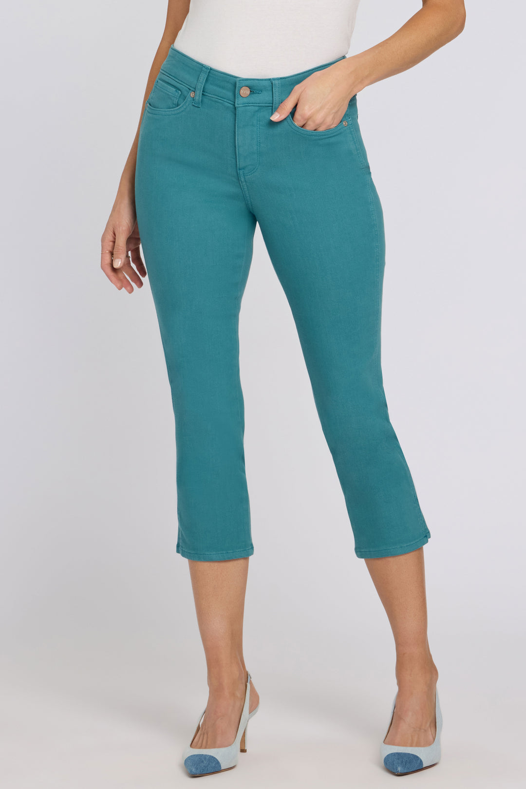Chloe Capri Jeans In Cool Embrace® Denim | Harbor Blue