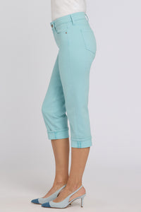 Marilyn Straight Crop Jeans In Cool Embrace® Denim | Aqua Haze