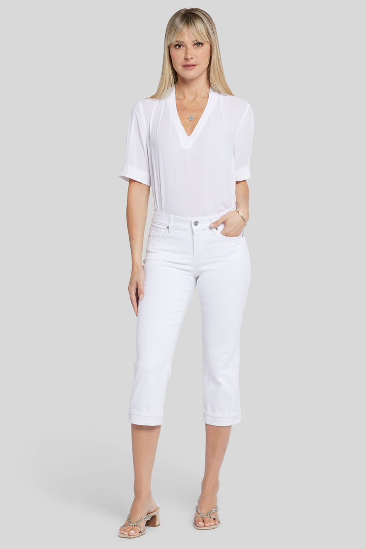 Marilyn Straight Crop Jeans In Cool Embrace® Denim | Optic White