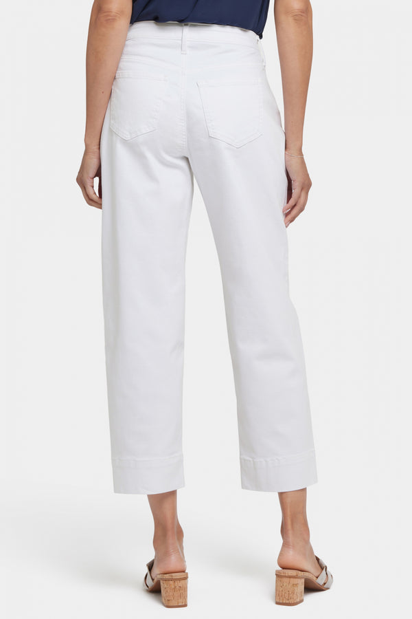 Balloon Ankle Jeans With High Rise | Optic White | Pants | NYDJ