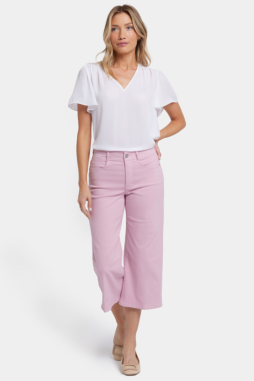 Brigitte Wide Leg Capri Jeans With High Rise | Pink Nectar | Pants | NYDJ