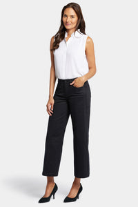 Teresa Wide Leg Ankle Jeans | Black | Pants | NYDJ