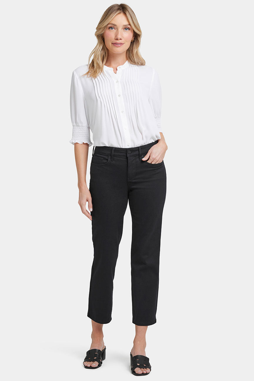 Marilyn Straight Ankle Jeans | Black | Denim | NYDJ