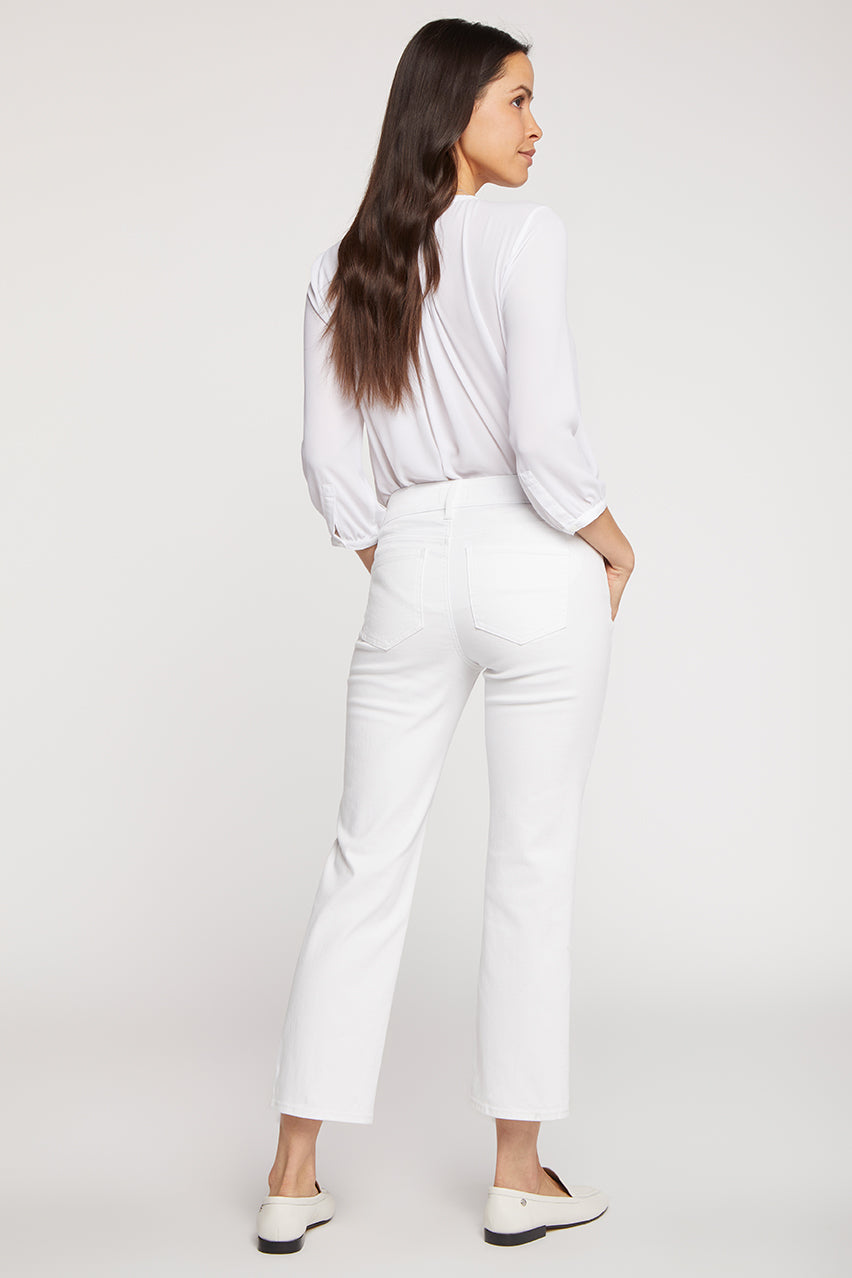 Marilyn Straight Ankle Jeans | Optic White | Denim | NYDJ