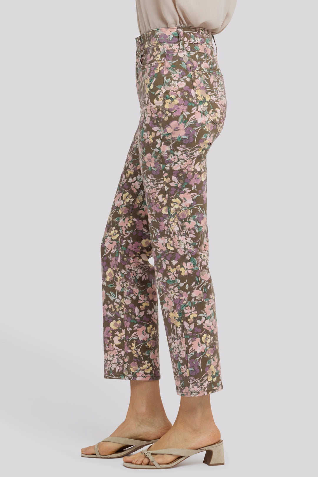 Marilyn Straight Ankle Jeans With High Rise | Earth Blooms | Denim | NYDJ