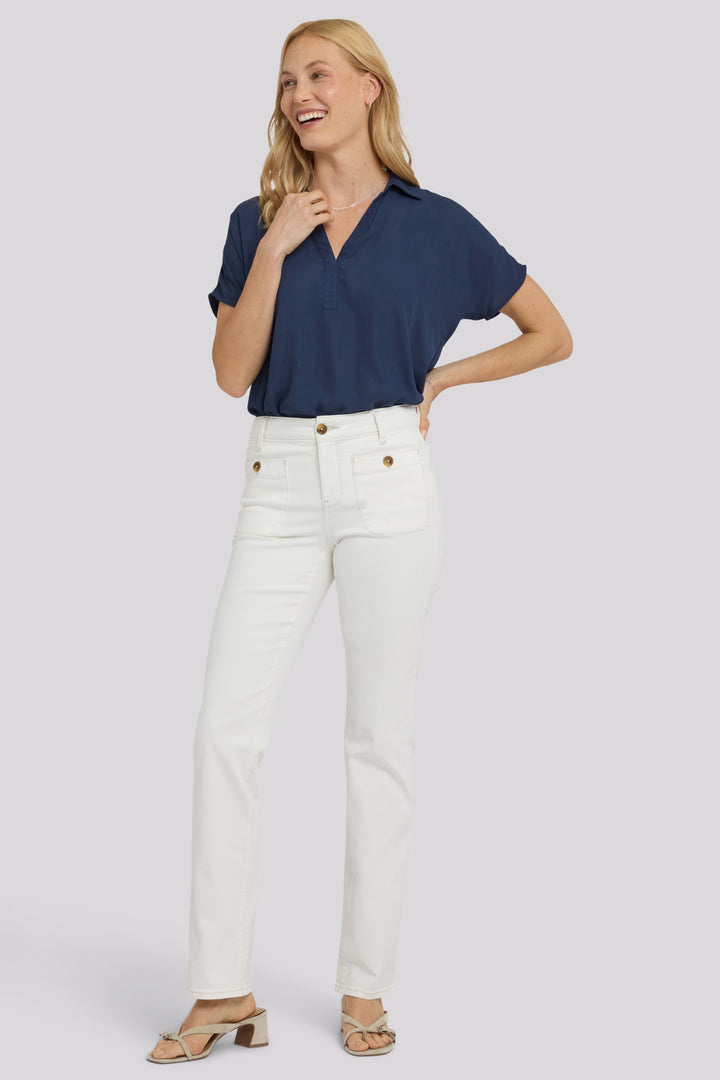 Marilyn Straight Jeans | Vintage White | Denim | NYDJ
