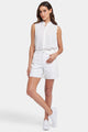 A-Line Denim Shorts White Coloured Denim | Optic White | Shorts | NYDJ