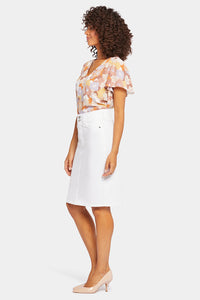 High Waist Skirt | Optic White | Skirt | NYDJ