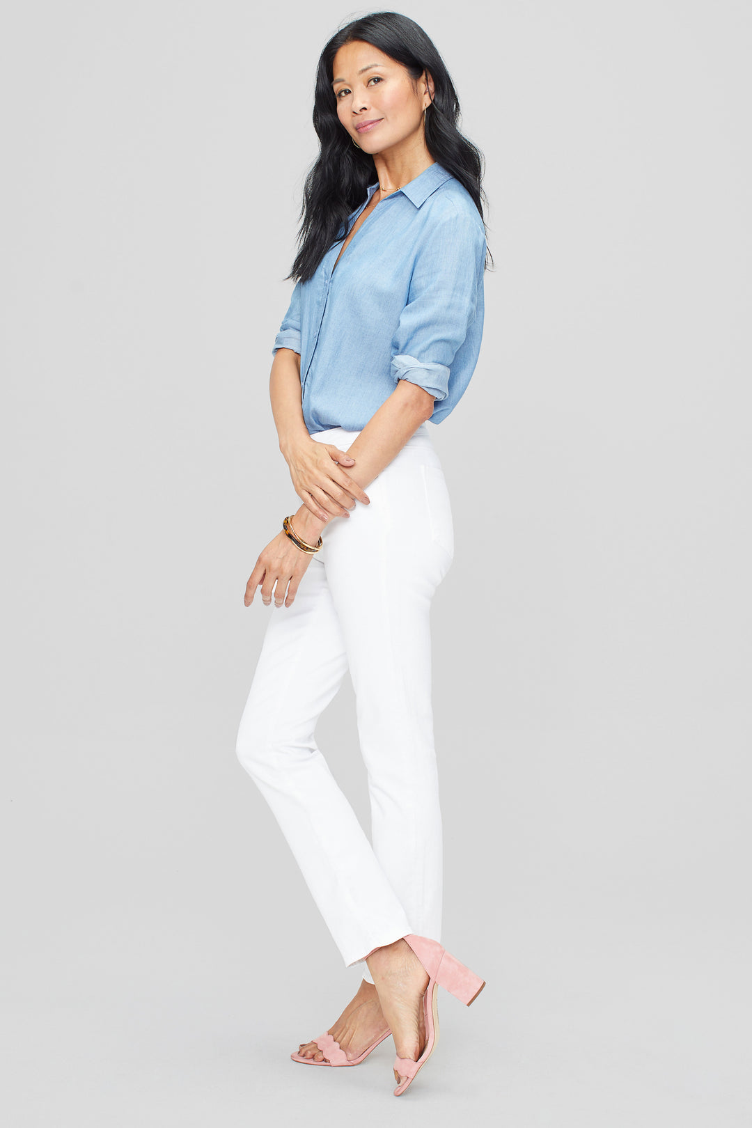Sheri Slim Jeans White Coloured Denim | Optic White | Pants | NYDJ