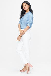 Sheri Slim Jeans White Coloured Denim | Optic White | Pants | NYDJ