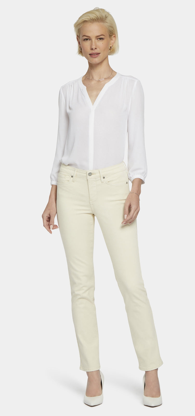 Sheri Slim Jeans Creme Premium Denim | White Creek | Pants | NYDJ