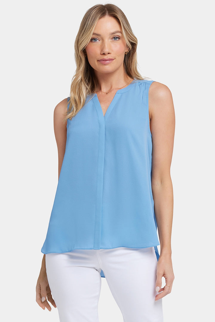 Ärmellose Pintuck-Bluse | Pacific Coast