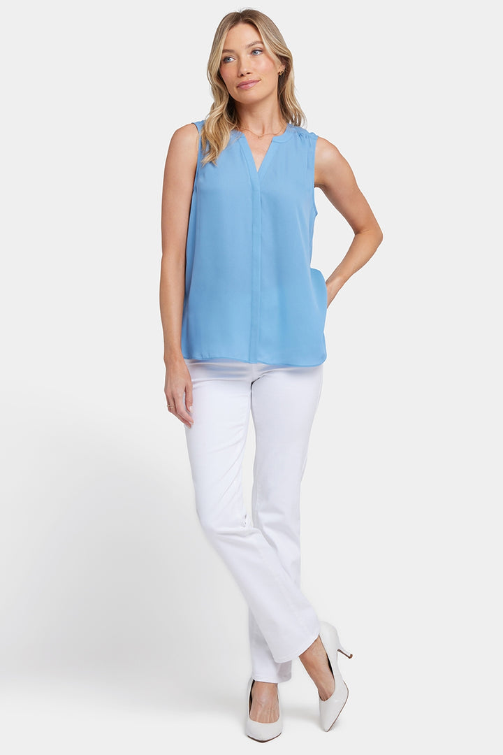Ärmellose Pintuck-Bluse | Pacific Coast