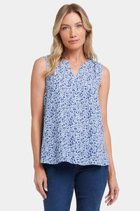 Sleeveless Pintuck Blouse | Placida | Top | NYDJ