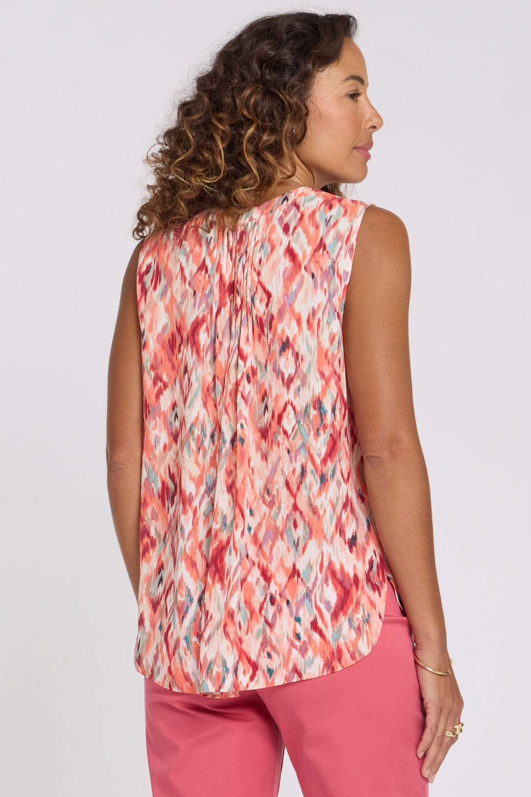 Ärmellose Pintuck Bluse | Mojave Mirage